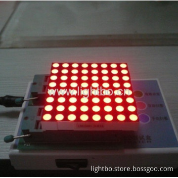 Ultra Red 2.4" 5 Mm 8 X 8 Led Dot Matrix Display 60.96 X 60.96 X 9.2mm 